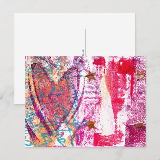 Star Heart Postkarte (Vorne/Hinten)