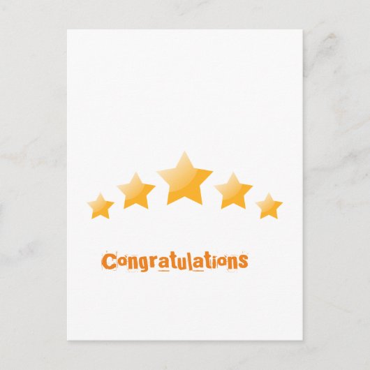 Star Holiday Postkarte (Vorderseite)