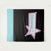 STAR HOLLYWOOD MARQUEE Foto-Op Party Hintergrund Wandteppich (Vorderseite (Horizontal))