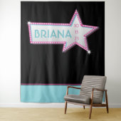 STAR HOLLYWOOD MARQUEE Foto-Op Party Hintergrund Wandteppich (Beispiel)