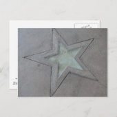 Star in Hollywood Postkarte (Vorne/Hinten)