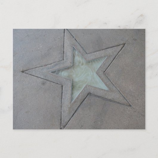 Star in Hollywood Postkarte (Vorderseite)