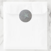 Star in Hollywood Runder Aufkleber (Tasche)