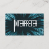 Star Interpreter Business Card Visitenkarte (Vorderseite)