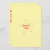 Star Invite Einladung (Vorne/Hinten)