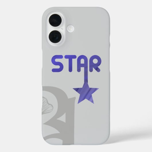 STAR iPhone Case Trend Abstrakt Lavendel Violet (Rückseite)