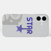STAR iPhone Case Trend Abstrakt Lavendel Violet (Rückseite (Horizontal))