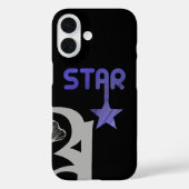 STAR iPhone Case Trend Abstrakt Lavendel Violet (Rückseite)