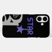 STAR iPhone Case Trend Abstrakt Lavendel Violet (Rückseite (Horizontal))