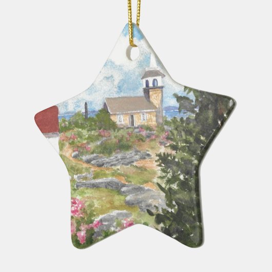 Star Island Inseln Shoals NH Star Ornament (Links)