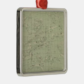 Star-Karte Silbernes Ornament (Rechts)
