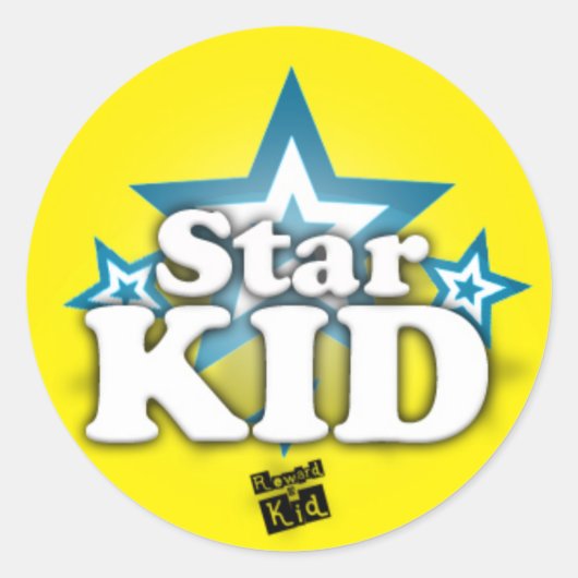 Star Kid (Set von 20 Jahren) Runder Aufkleber (Vorderseite)