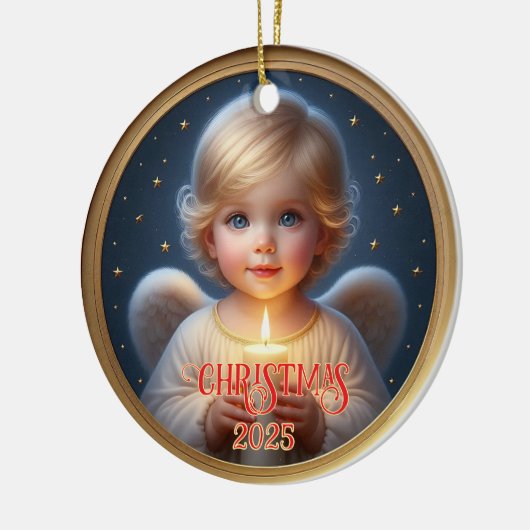 Star-Kissed Angel Child with Candle Ornament (Links)