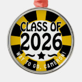 Star-Klasse des Abschlusses 2026 Ornament Aus Metall (Vorne)