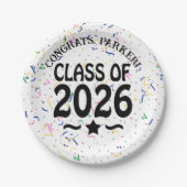 Star-Klasse des Abschlusses 2026 Pappteller (Vorderseite)