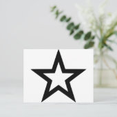 Star-Kontur Postkarte (Stehend Vorderseite)