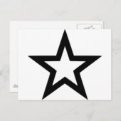 Star-Kontur Postkarte (Vorne/Hinten)