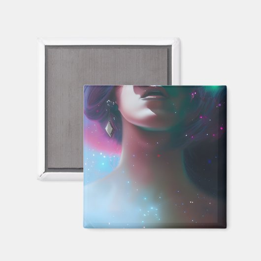 Star Lady Magnet (Vorderseite/Rückseite)