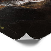 Star Lake Landschaft Malerei Art Print Poster (Ecke)