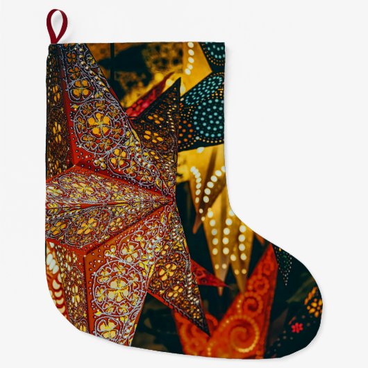 Star Lanterns Großer Weihnachtsstrumpf (Vorderseite)