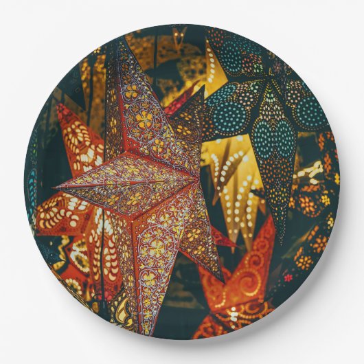 Star Lanterns Pappteller (Vorderseite)