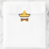 Star Laughing Emoji Stern-Aufkleber (Tasche)