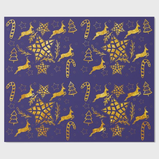 Star Leap Blue Packpapier (Flach)