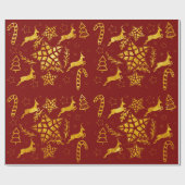 Star Leap Rotes Packpapier (Flach)