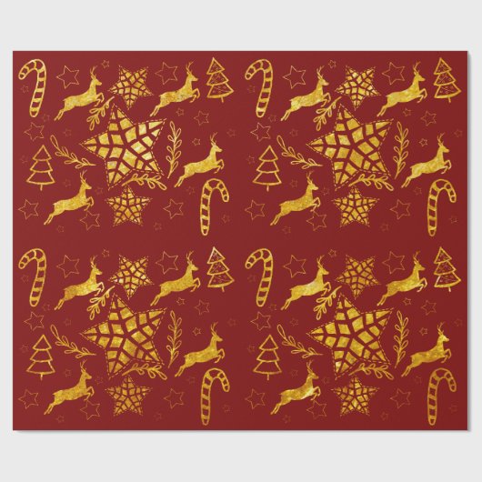 Star Leap Rotes Packpapier (Flach)