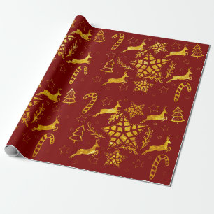 Star Leap Rotes Packpapier