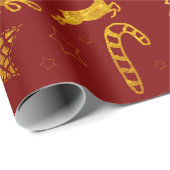 Star Leap Rotes Packpapier (Rolleneckpunkt)