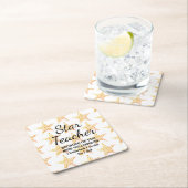 STAR LEHRERSCHULUNG wegen dir Rechteckiger Pappuntersetzer (Vor Ort)