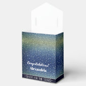 Star Light Blue Sky Graduation Party Geschenkschachtel (Geöffnet)