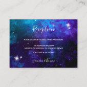 Star Light Blue Sky Wedding Begleitkarte (Vorderseite)