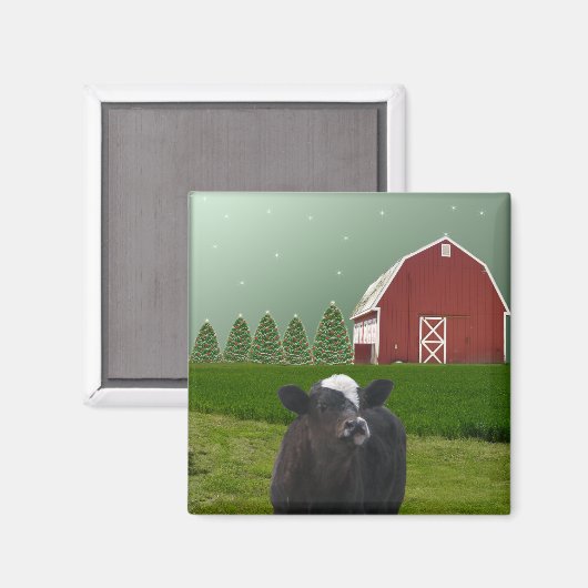 Star Light Calfs Weihnachtsmagnet Magnet (Vorderseite/Rückseite)