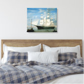 Star Light in Boston Harbour Leinwanddruck (Insitu (Schlafzimmer))