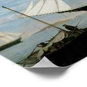 Star Light in Boston Harbour Poster (Ecke)