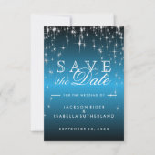 Star Light in Sky Blue - Save the Date (Vorderseite)