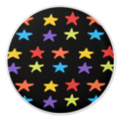 Star Light Keramik Knob (Multi & Black) Keramikknauf (Vorderseite)