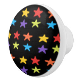 Star Light Keramik Knob (Multi & Black) Keramikknauf