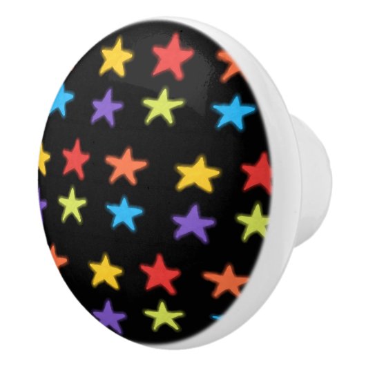 Star Light Keramik Knob (Multi & Black) Keramikknauf (Rechts)