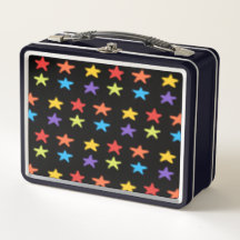 Star Light Metal Lunchbox (Multi & Black)