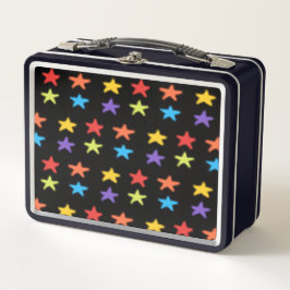 Star Light Metal Lunchbox (Multi & Black)