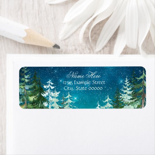 Star Light Night Forest Rücksendeadresse (Insitu)