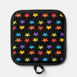 Star Light Pot Holder (Multi & Black) Topflappen