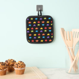 Star Light Pot Holder (Multi & Black) Topflappen