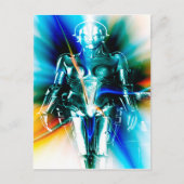 Star Light Robot Postkarte (Vorderseite)