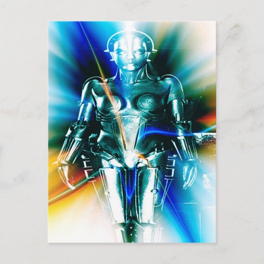 Star Light Robot Postkarte (Vorderseite)