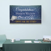 Star Light Sky Denim Blue Graduation Party Banner (Messeveranstaltung)