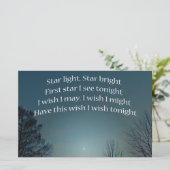 Star Light Star Bright Briefpapier (Stehend Vorderseite)